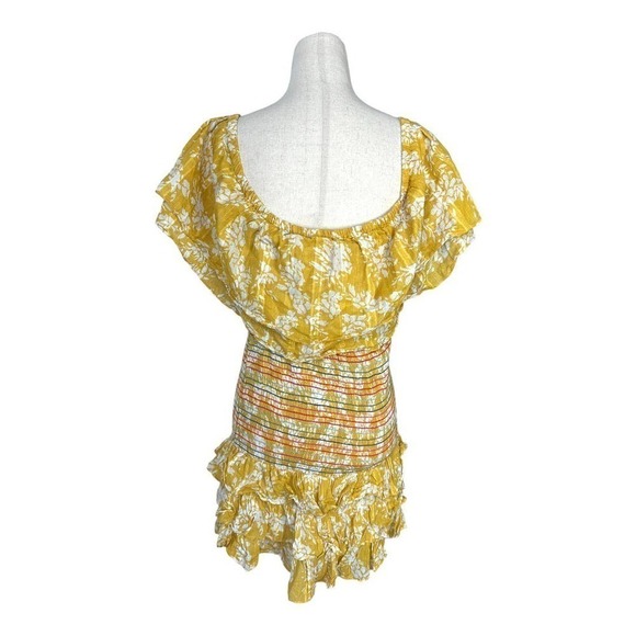 Tularosa Roma Smocked Tiered Mini Dress in Hillchrest Floral - Picture 5 of 7